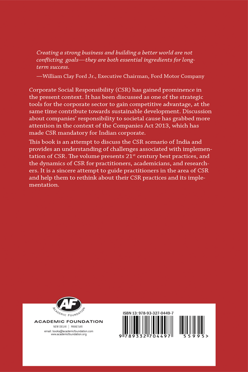 Corporate Social Responsibility in India