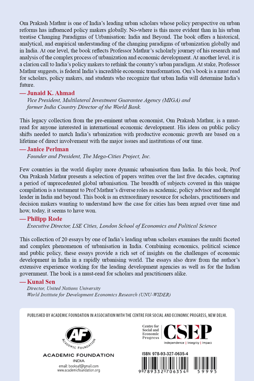 Changing Paradigms of Urbanisation