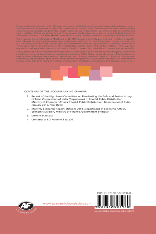 Economic Developments in India : Volume - 205