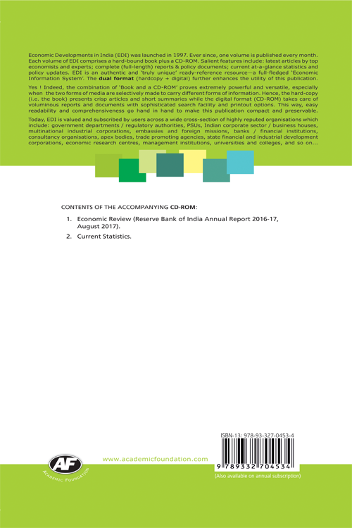 Economic Developments In India : Volume-236