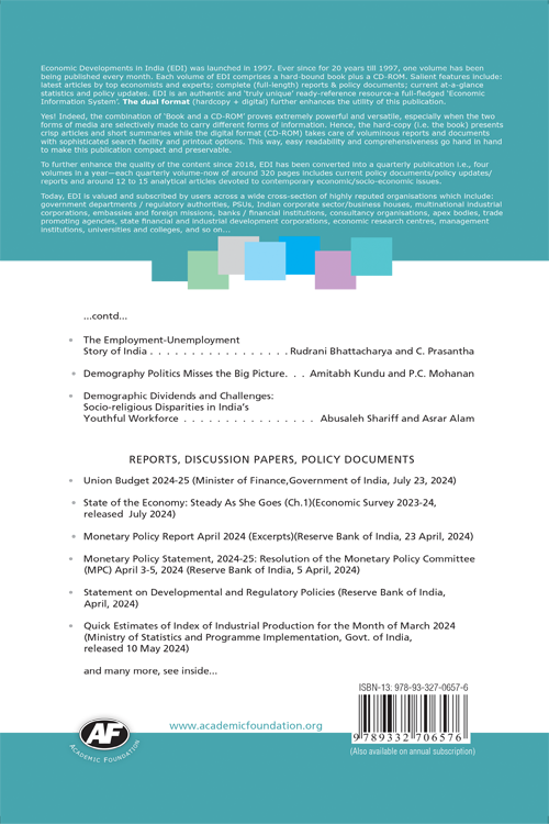 Economic Developments In India : Volume-266