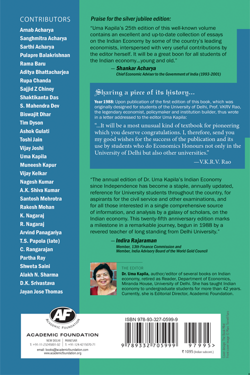 Indian Economy Since Independence (33rd Edition)