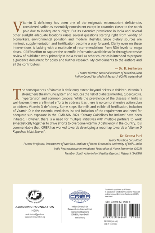 Roadmap to Address Vitamin D Deficiency in India