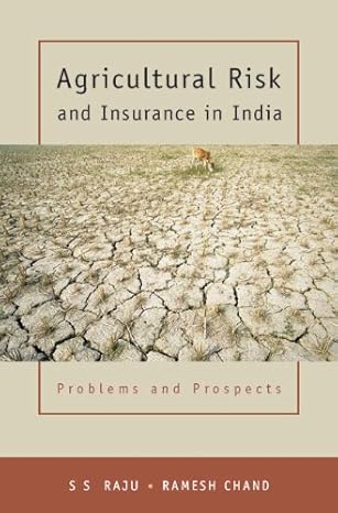 Agricultural Risk and Insurance in India