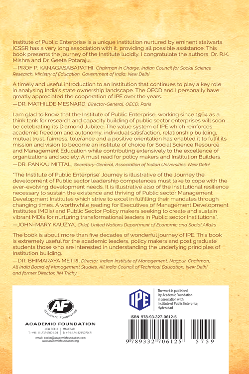creating, building and sustaining an institution