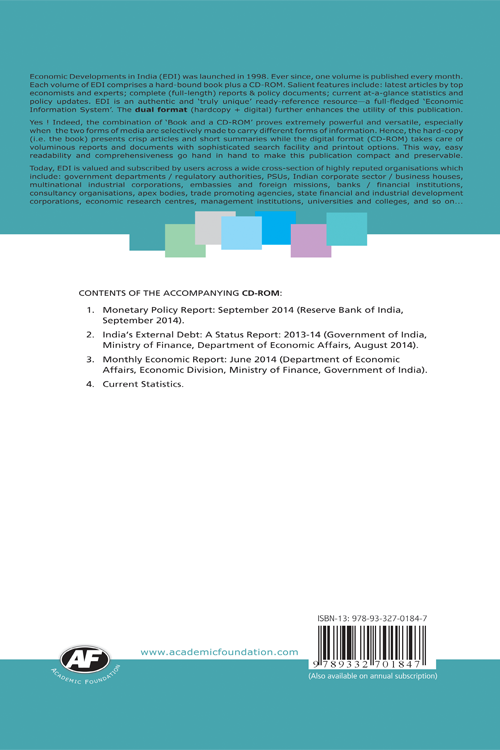 Economic Developments in India : Volume - 201