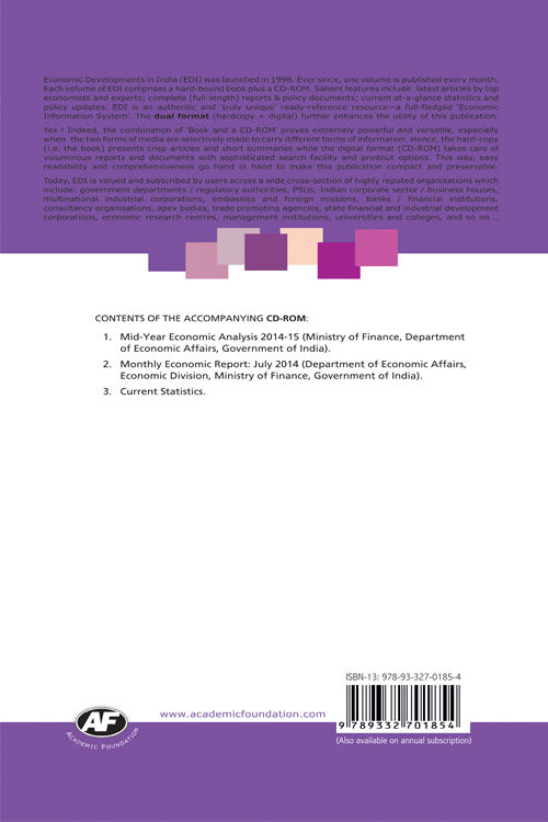 Economic Developments in India : Volume - 202
