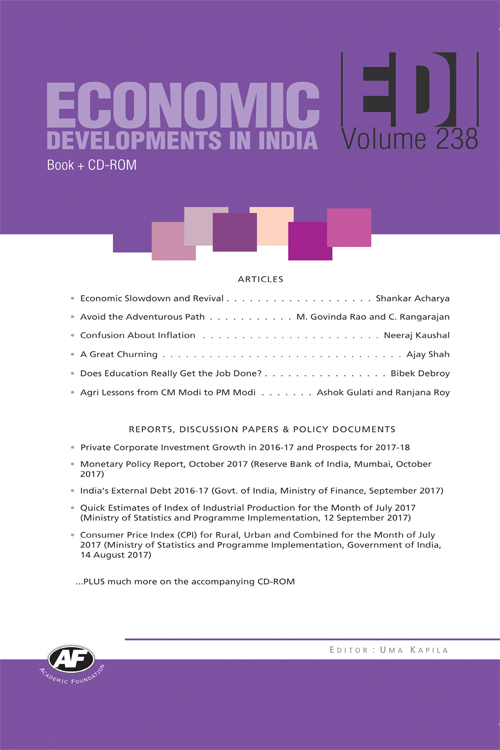 Economic Developments In India : Volume-238