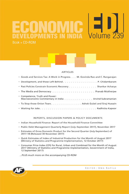 Economic Developments In India : Volume-239