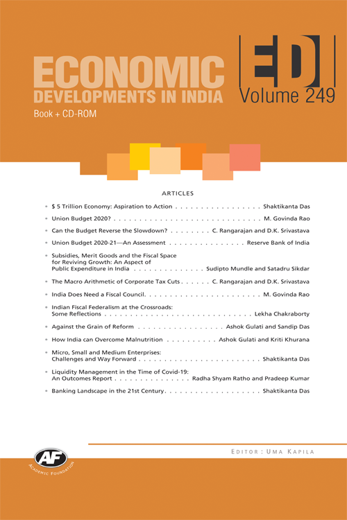 Economic Developments In India : Volume-249