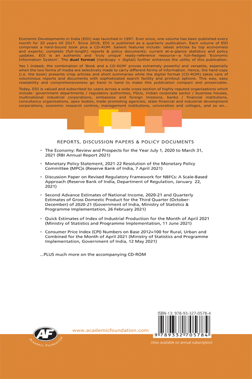 Economic Developments In India : Volume-253