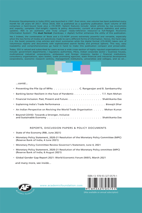 Economic Developments In India : Volume-254 & 255