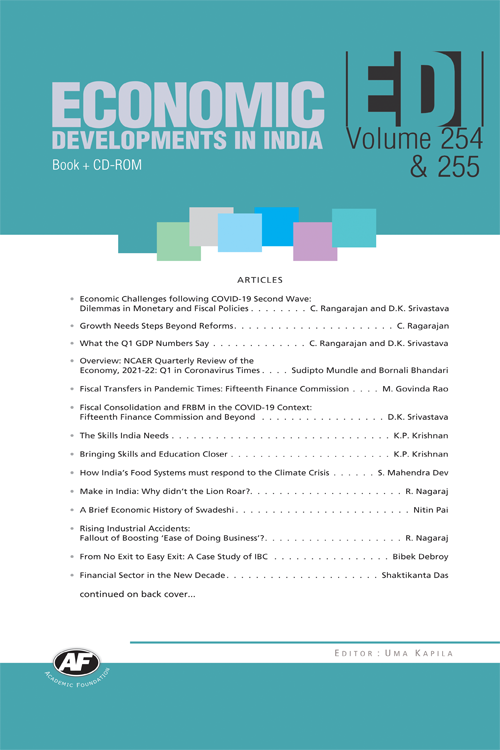 Economic Developments In India : Volume-254 & 255