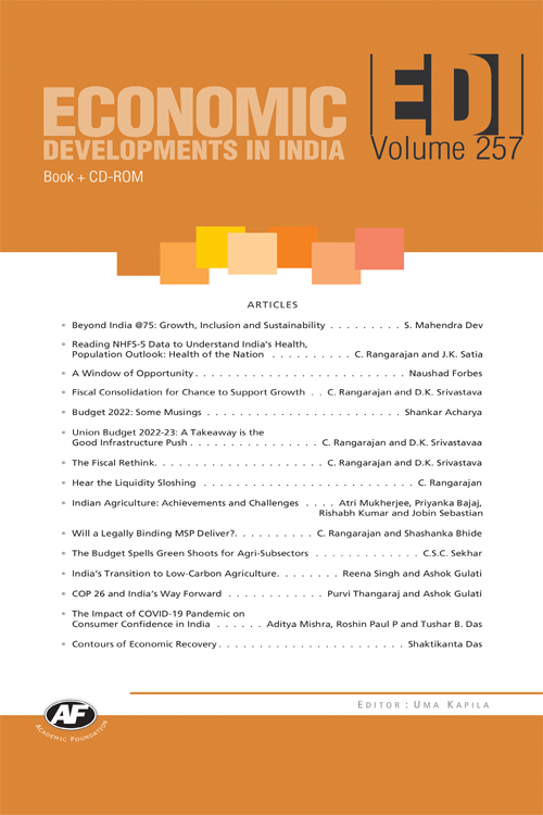 Economic Developments In India : Volume-257