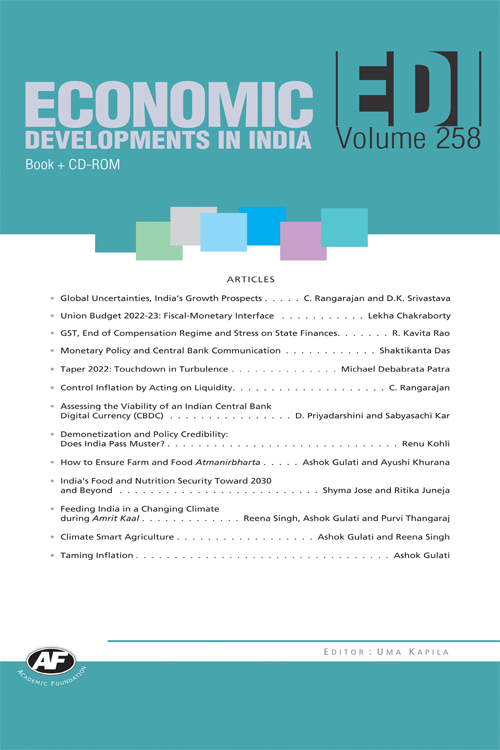 Economic Developments In India : Volume-258