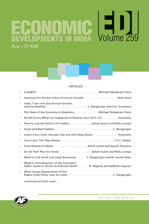 Economic Developments In India : Volume-259