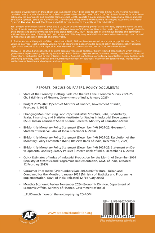 Economic development in India 269