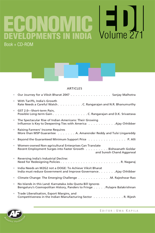 Economic Developments In India : Volume-271
