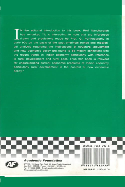 Economic Reforms and Rural Development in India