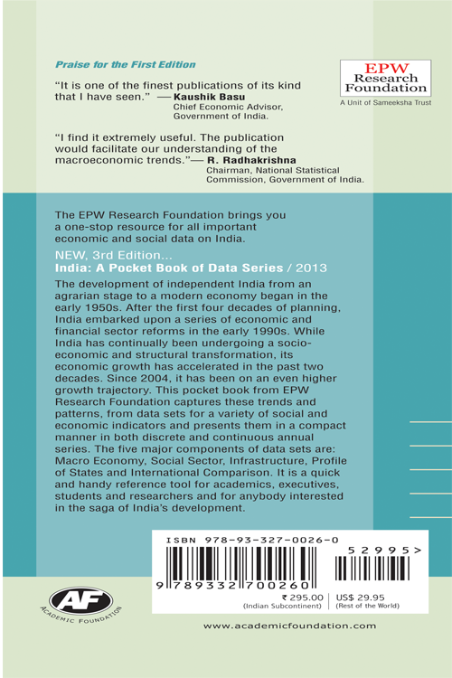 India : A Pocket Book of Data Series, 2013