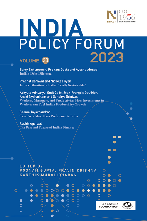 India Policy Forum 2023 : Volume 20