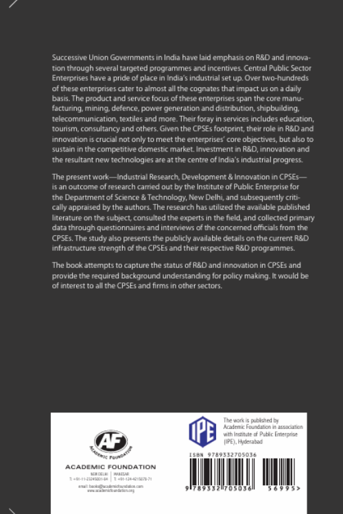 Industrial Research, Development & Innovation in Central Public Sector Enterprises