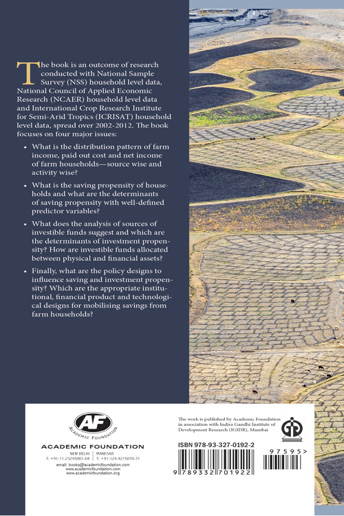 Saving and Investment Propensity of Farm Households