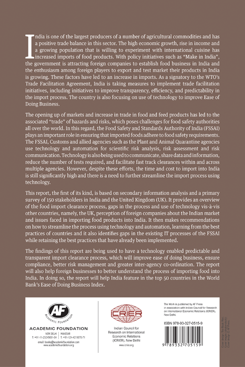 Streamlining Food Imports for Trade Facilitation and Ease of Doing Business in India