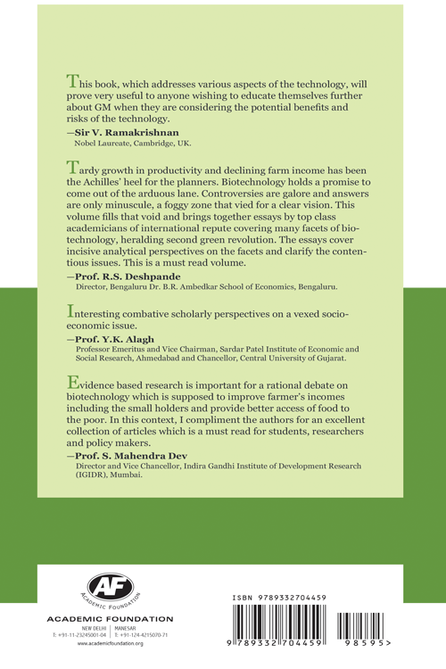 Biotechnology for a Second Green Revolution in India