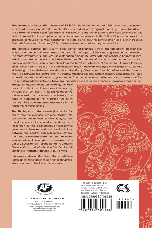 Centre-State Relations in Indian Fiscal Context