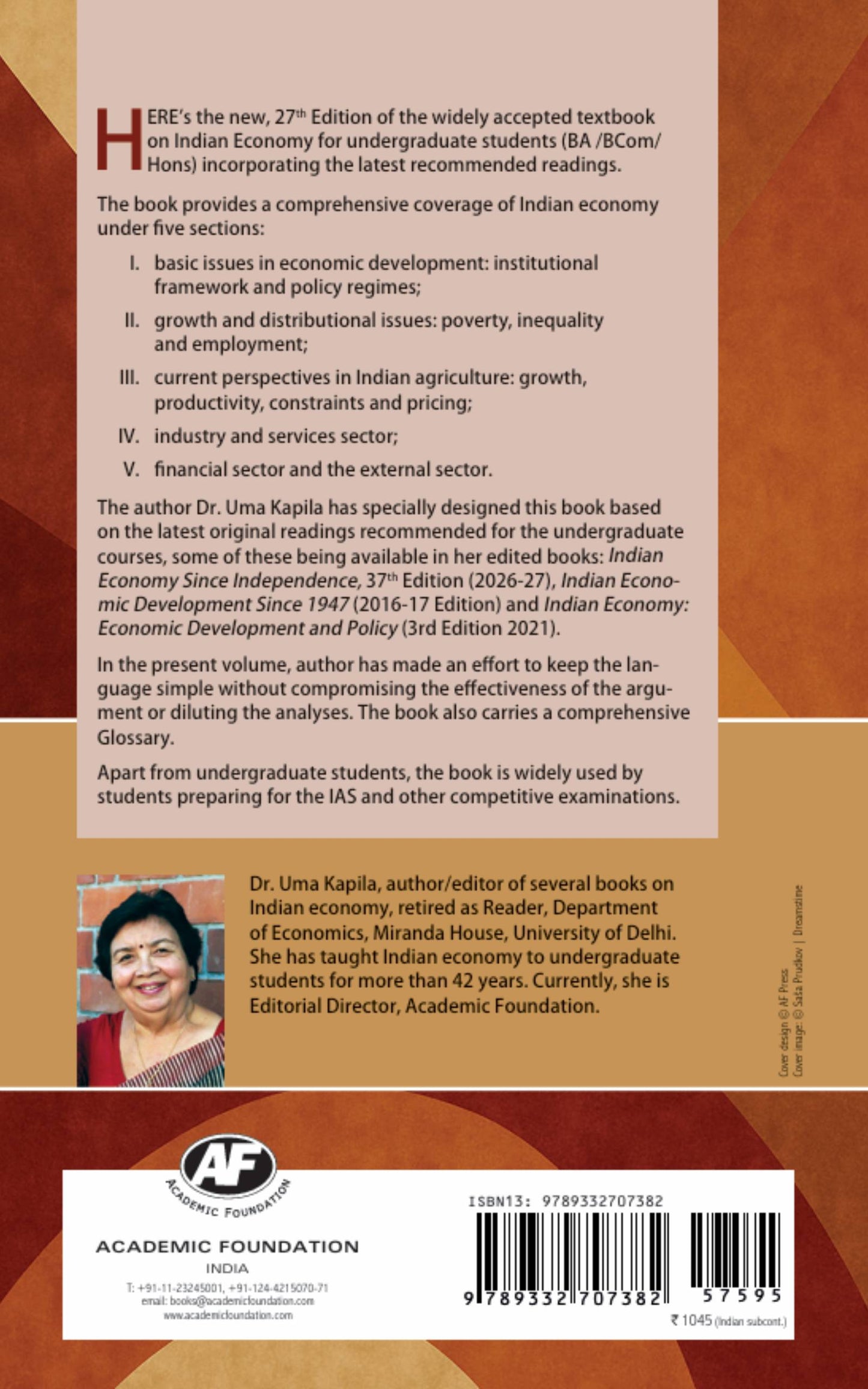 Indian Economy Performance and Policies 27th Edition