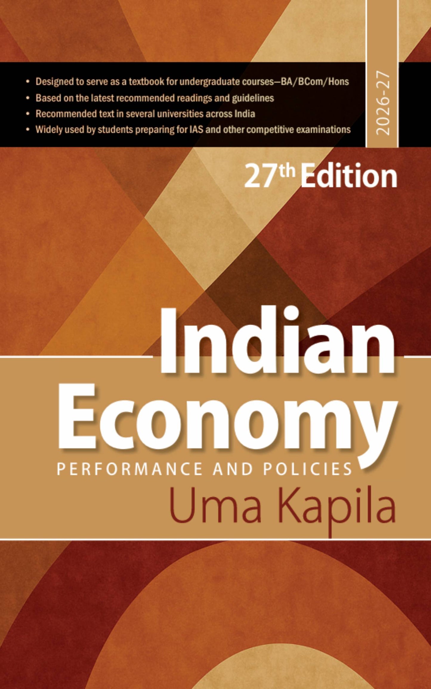 Indian Economy Performance and Policies 27th Edition